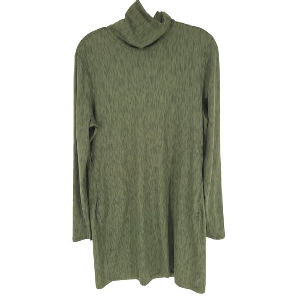 Title Nine Getaway Long Sleeve Turtleneck Dress Flatlands Pockets Hiking Active - Picture 1 of 16
